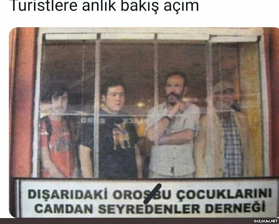 Turistlere anlık bakış...