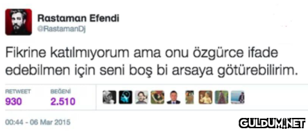 Rastaman Efendi...