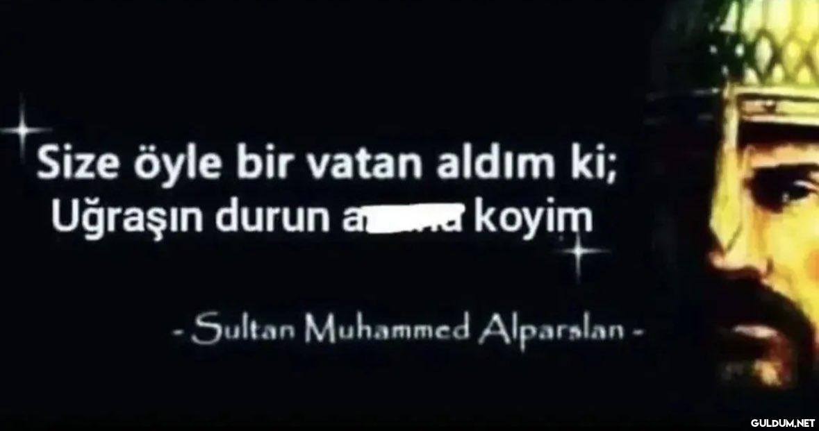 Size öyle bir vatan aldım...