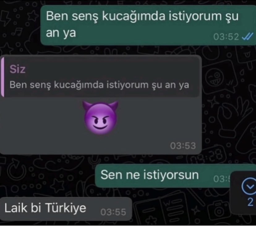 3 Ben senş kucağımda...
