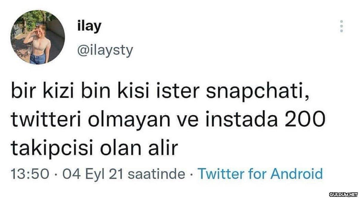 ilay @ilaysty bir kizi bin...