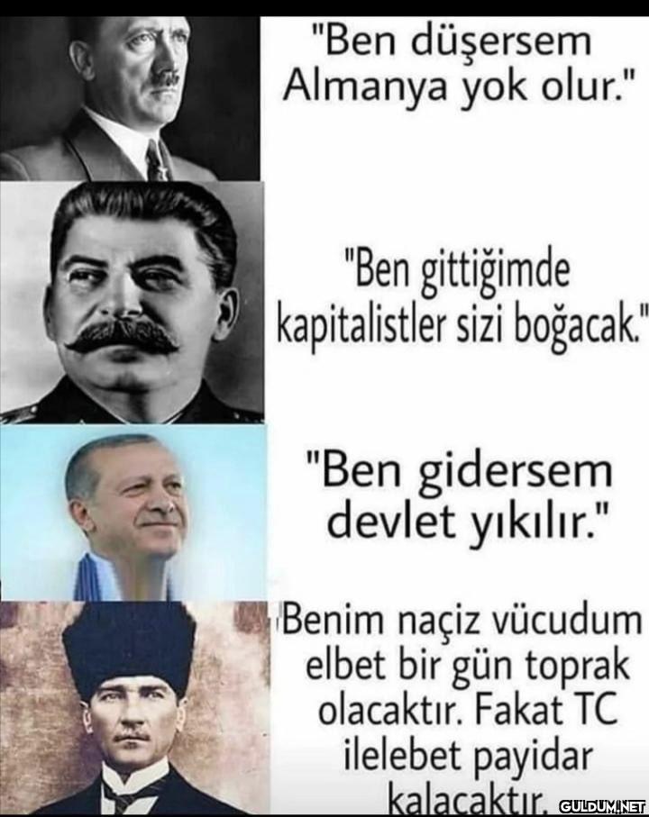 "Ben düşersem Almanya yok...