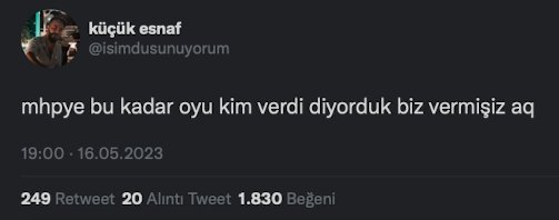 küçük esnaf...
