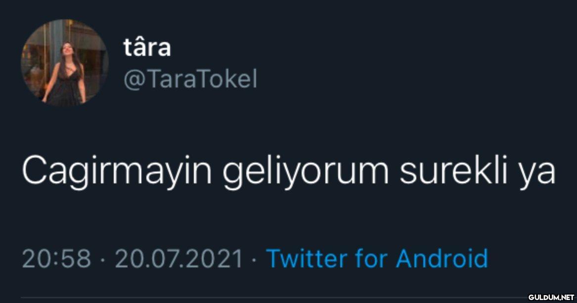 târa @TaraTokel Cagirmayin...