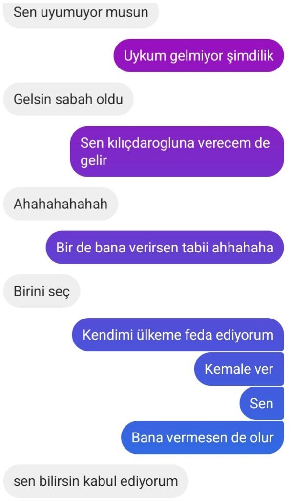 Sen uyumuyor musun Gelsin...