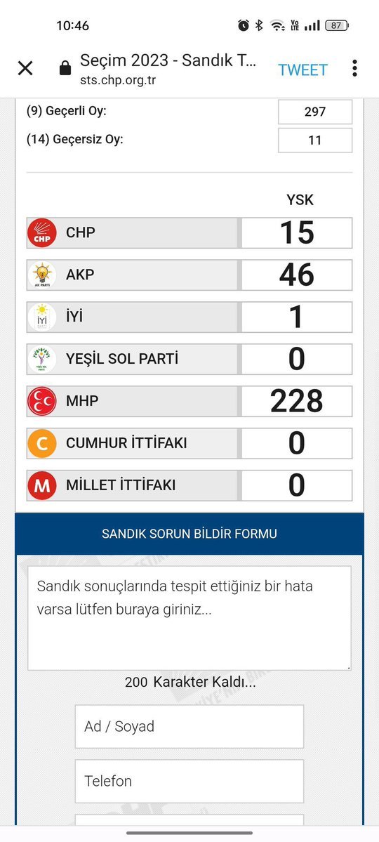 Bazı yerlerde YSP'ye...