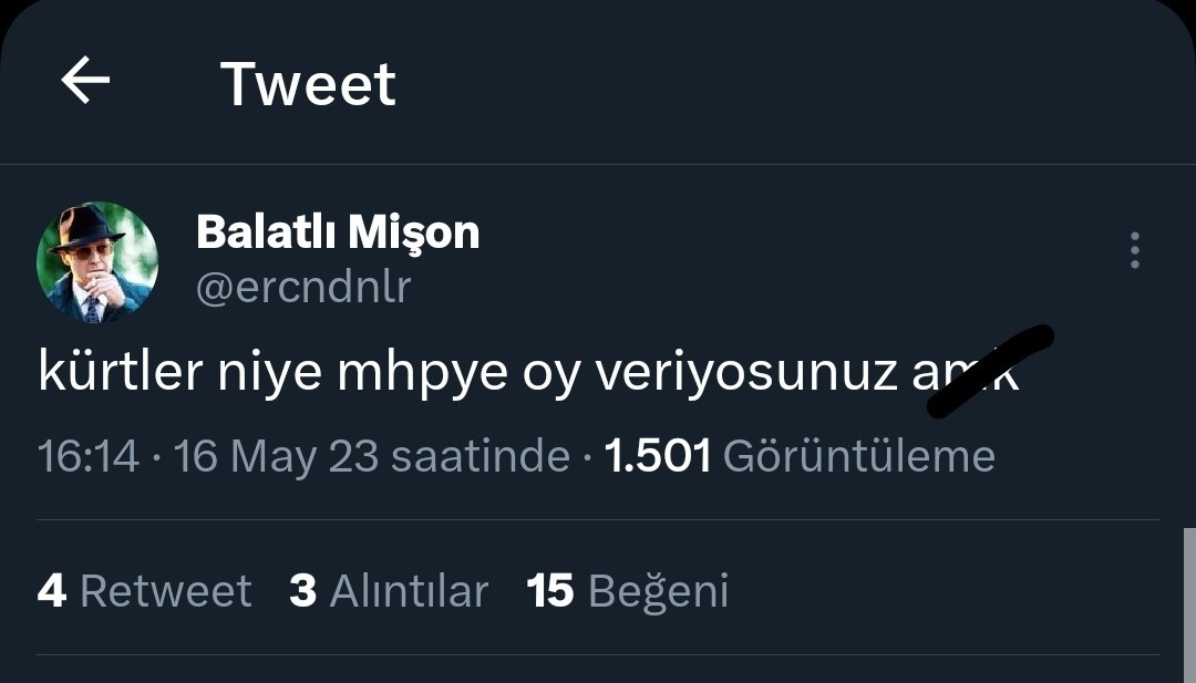 ← Tweet Balatlı Mişon...