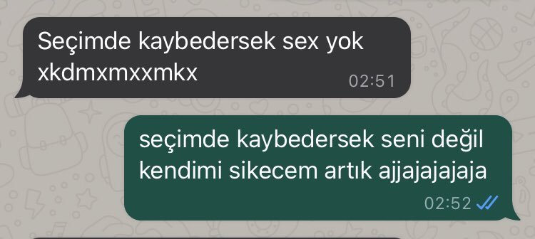Seçimde kaybedersek sex...