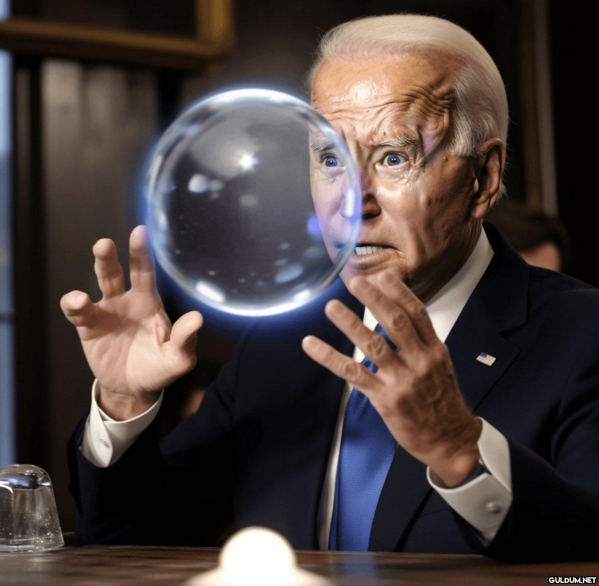 Joe Biden talking to a...