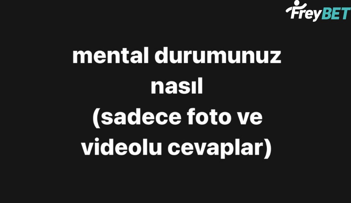 Cevapları alalım...