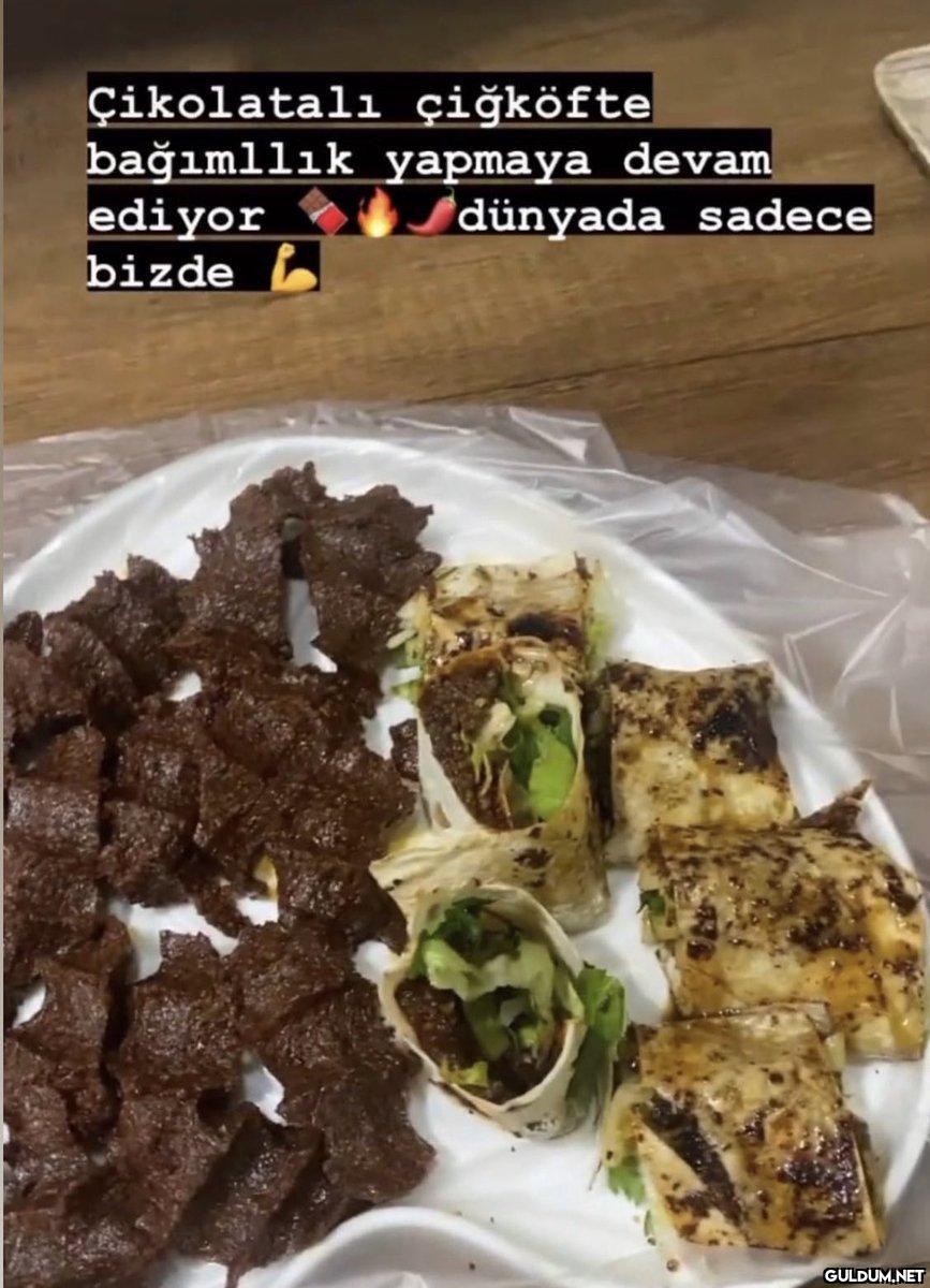 Çikolatalı çiğköfte...