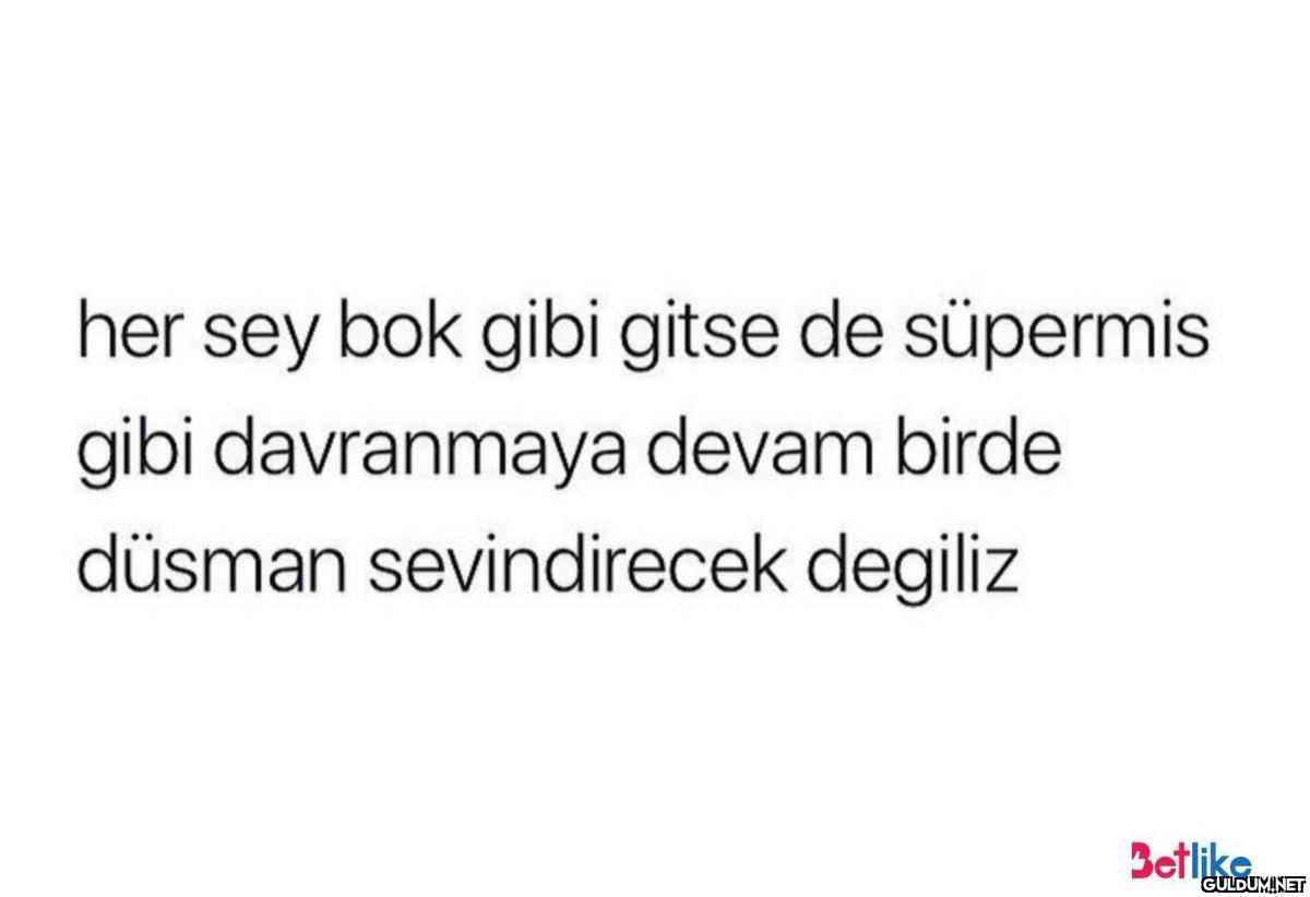 her sey bok gibi gitse de...