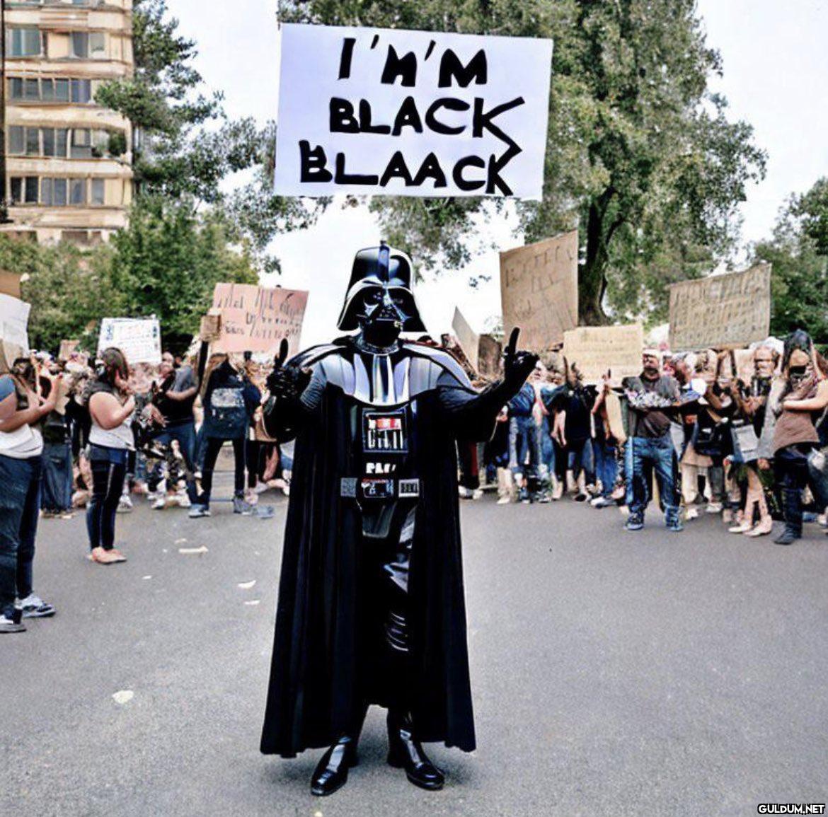 Darth Vader at a BLM rally...