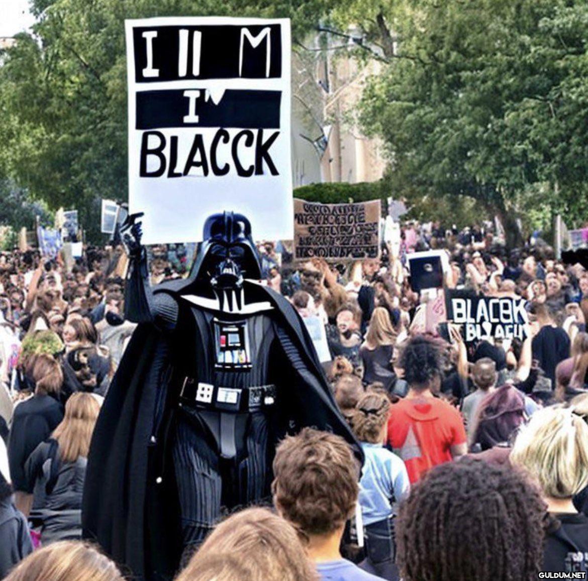 Darth Vader at a BLM rally...