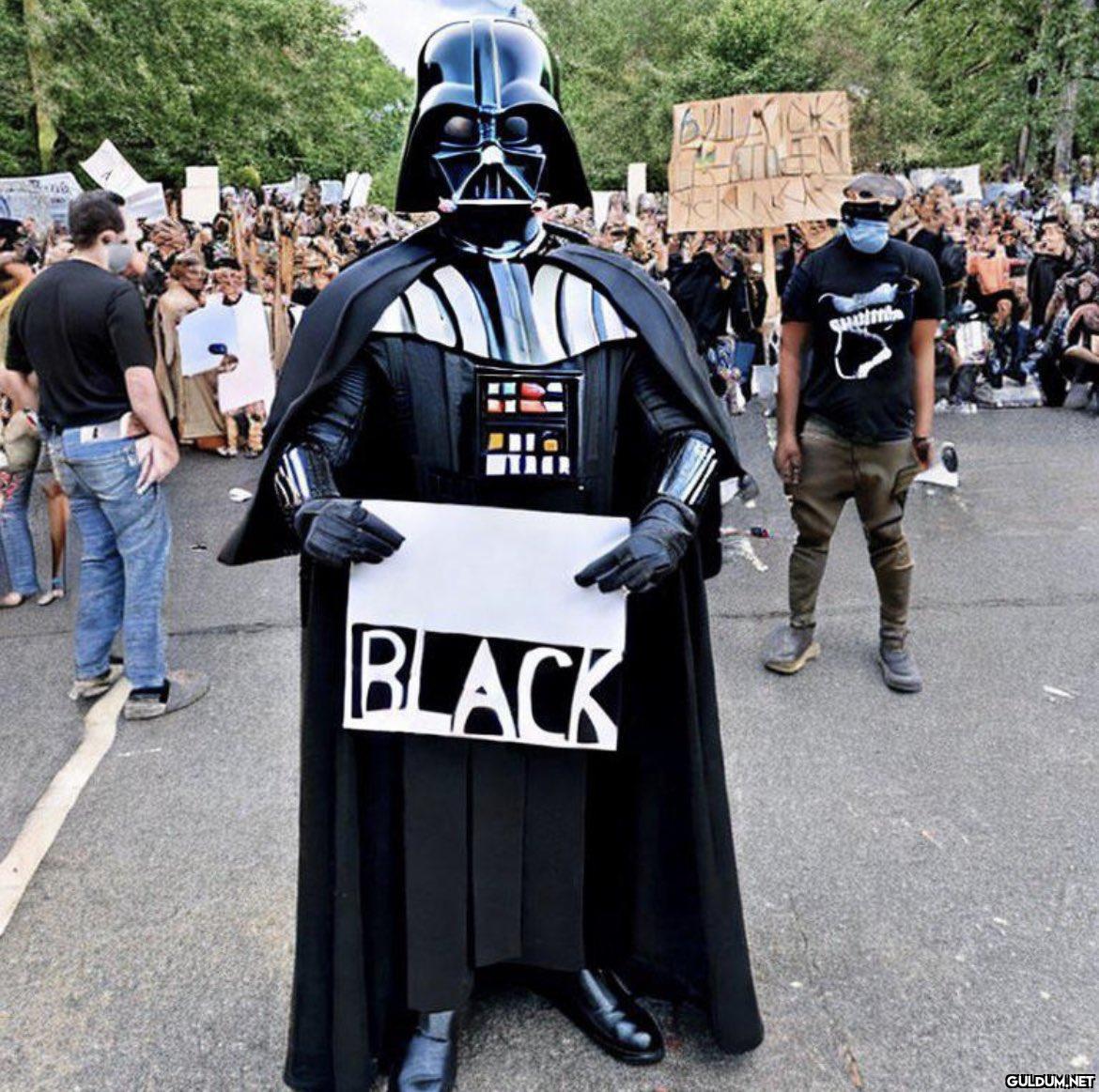 Darth Vader at a BLM rally...