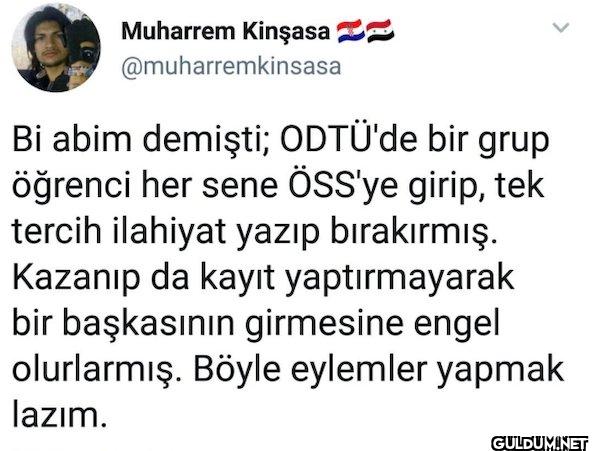 Bi abim demişti; ODTÜ'de...