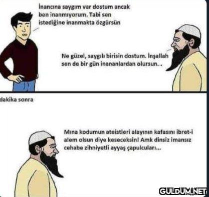 dakika sonra Inancına...