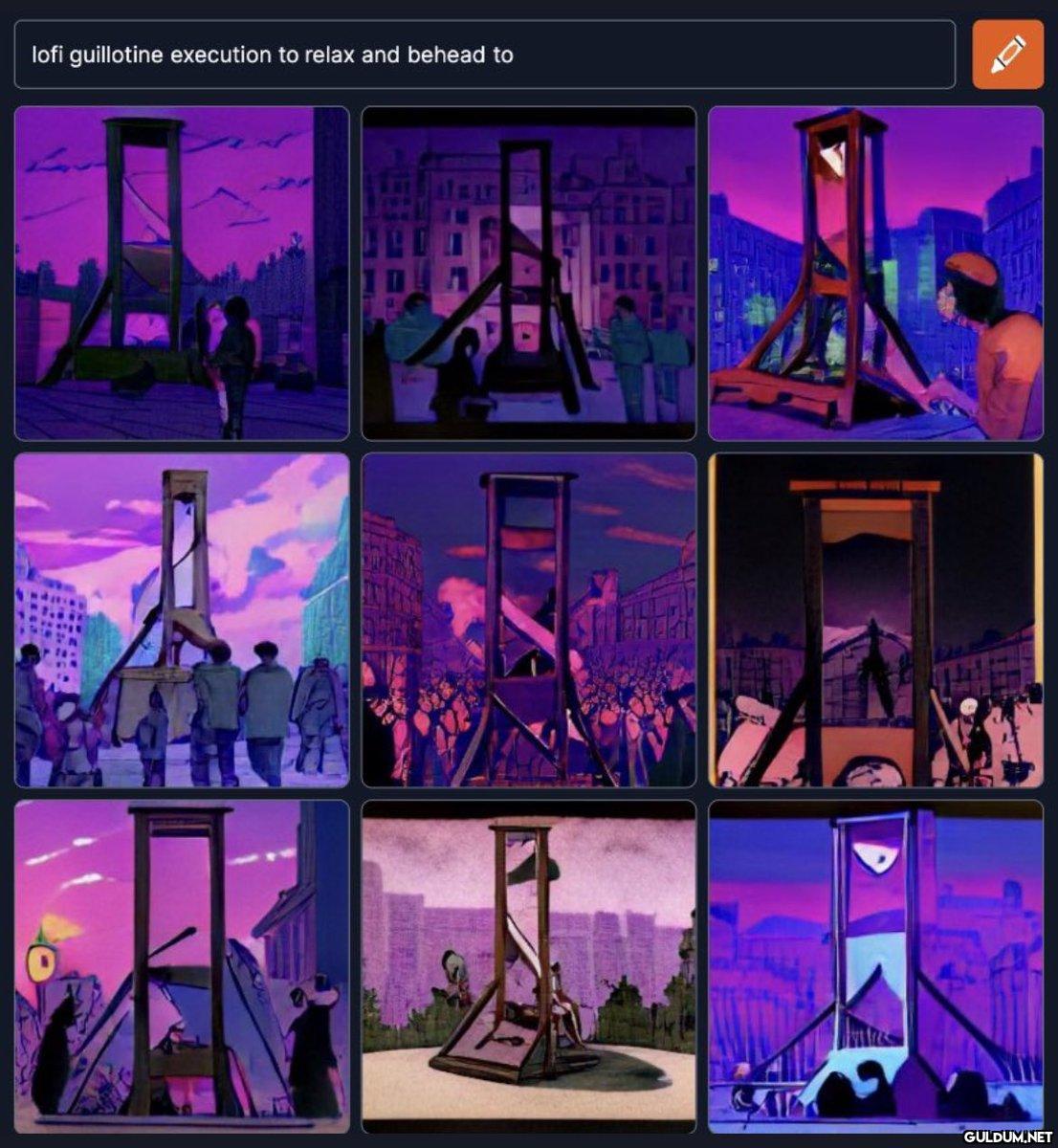 lofi guillotine execution...