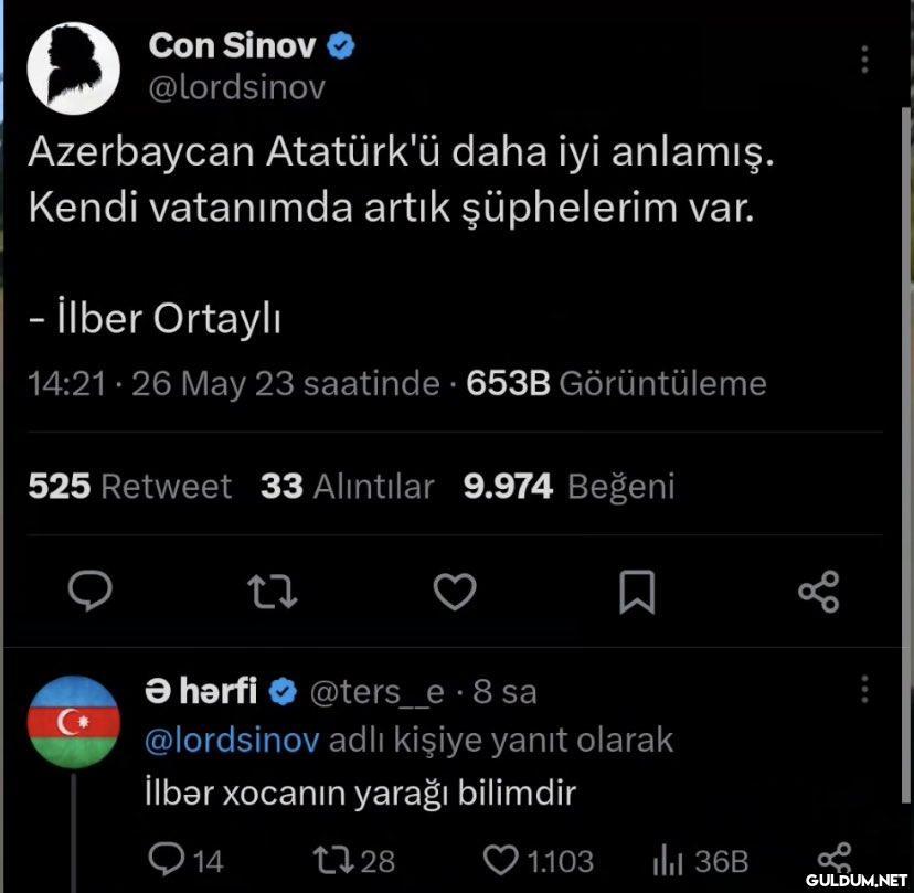 O Azerbaycan Atatürk'ü...