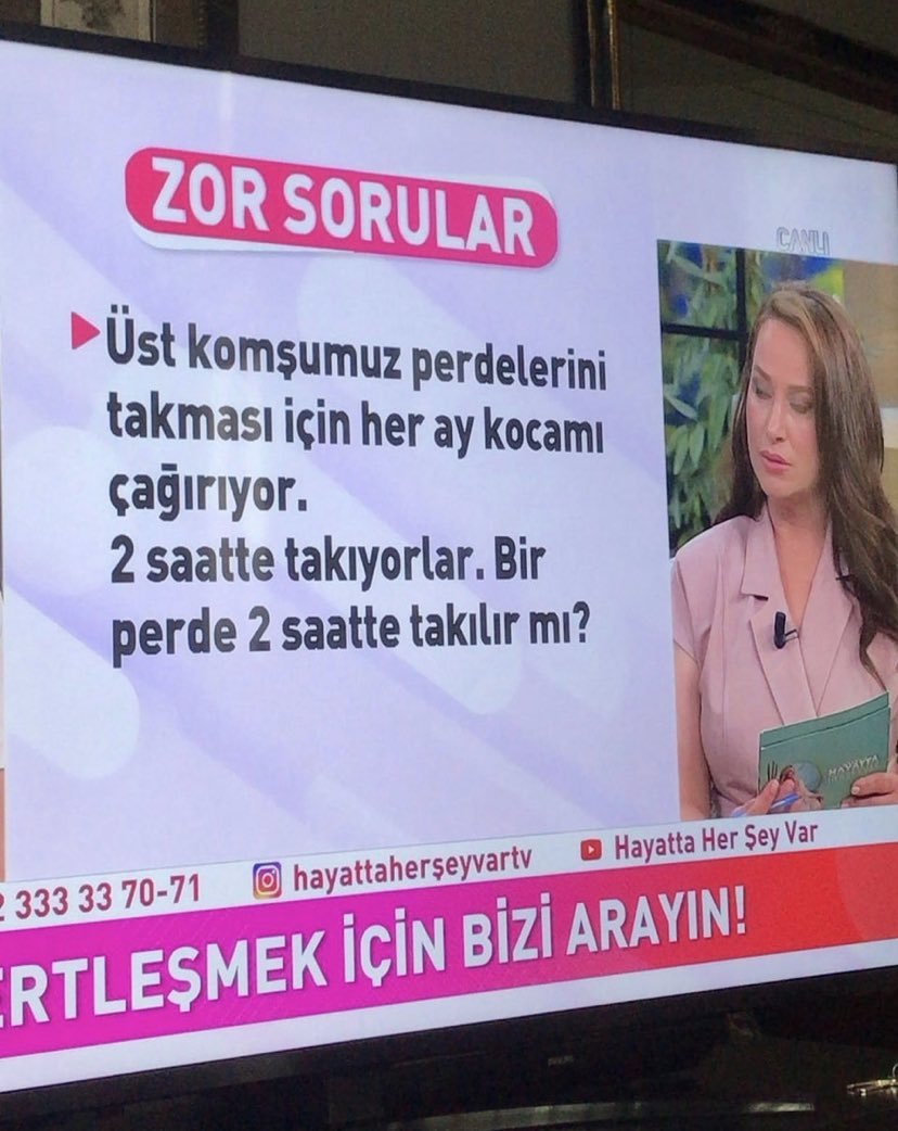 ZOR SORULAR Üst komşumuz...