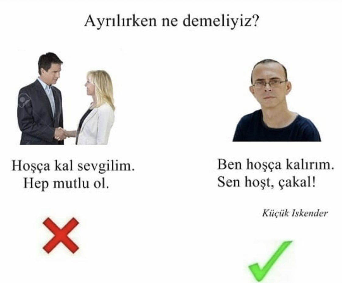 Ayrılırken ne demeliyiz?...