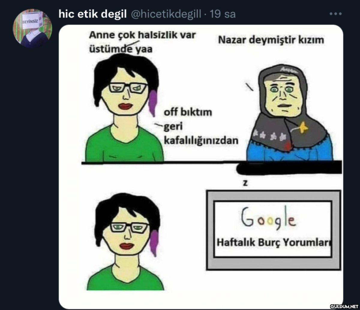 BEYINSIZ hic etik degil...
