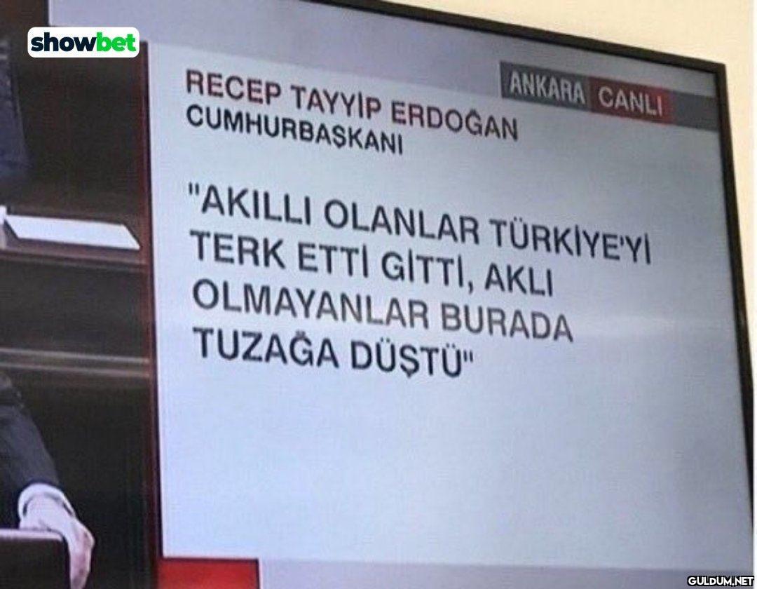 showbet RECEP TAYYIP...