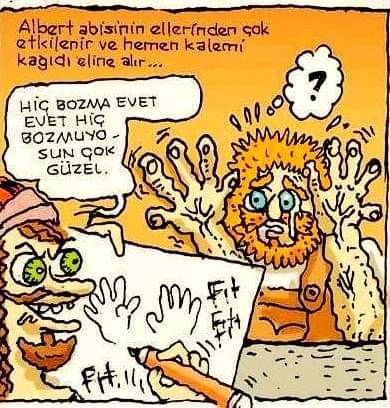 Albert abisinin ellerinden...