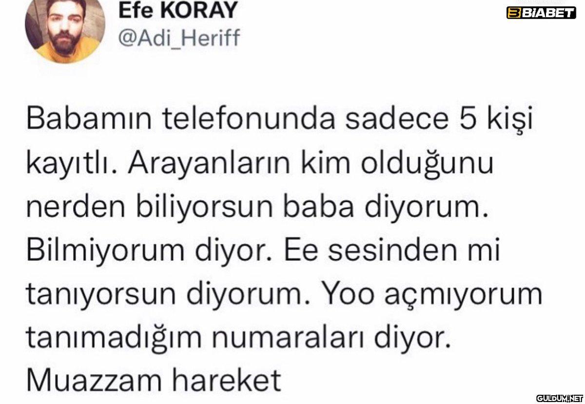 Efe KORAY @Adi_Heriff...