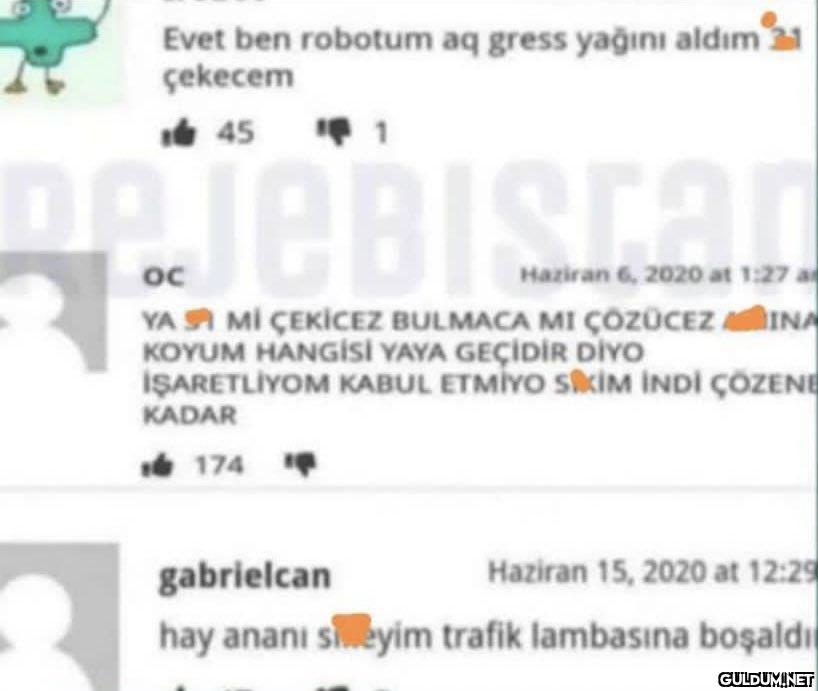 R Evet ben robotum aq...