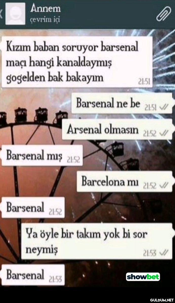Barsenal bayağı iyi yalnız...