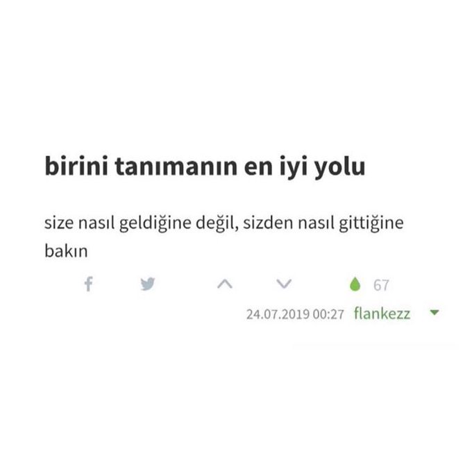 Sizce birini tanımanın en...