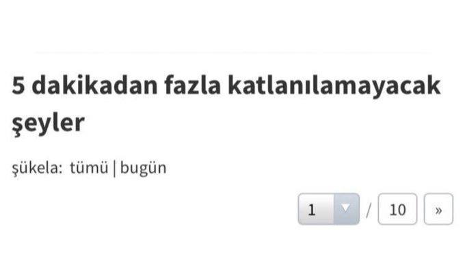 5 dakikadan fazla...