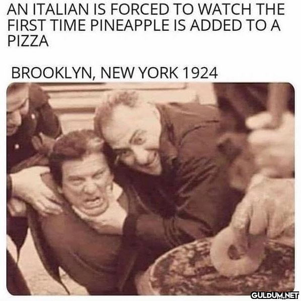 AN ITALIAN IS FORCED TO...