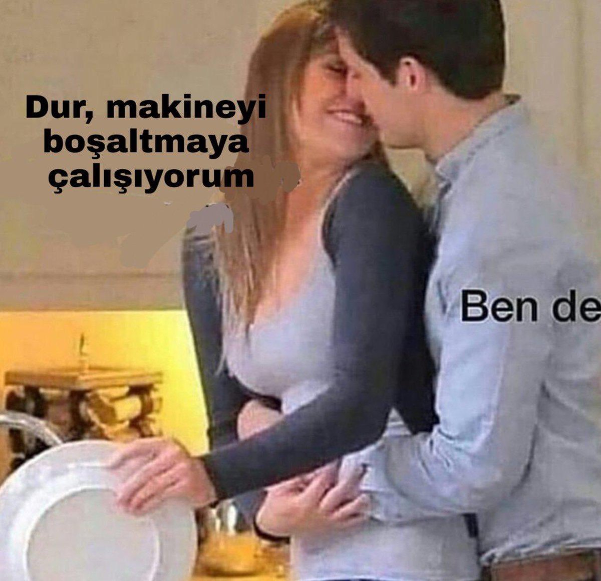 Dur, makineyi boşaltmaya...