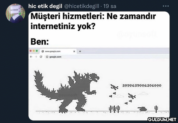 hic etik degil...