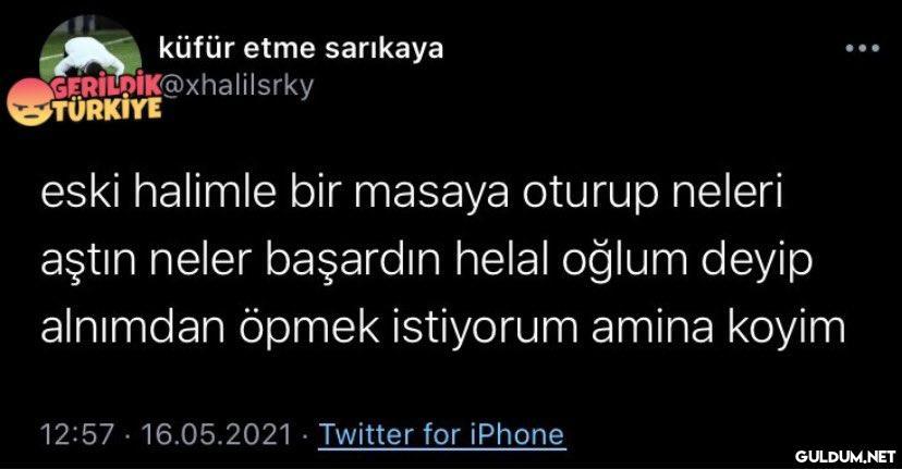küfür etme sarıkaya...