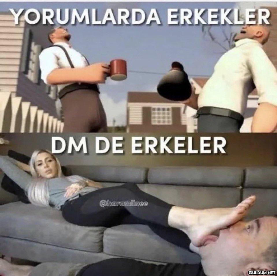 YORUMLARDA ERKEKLER DM DE...