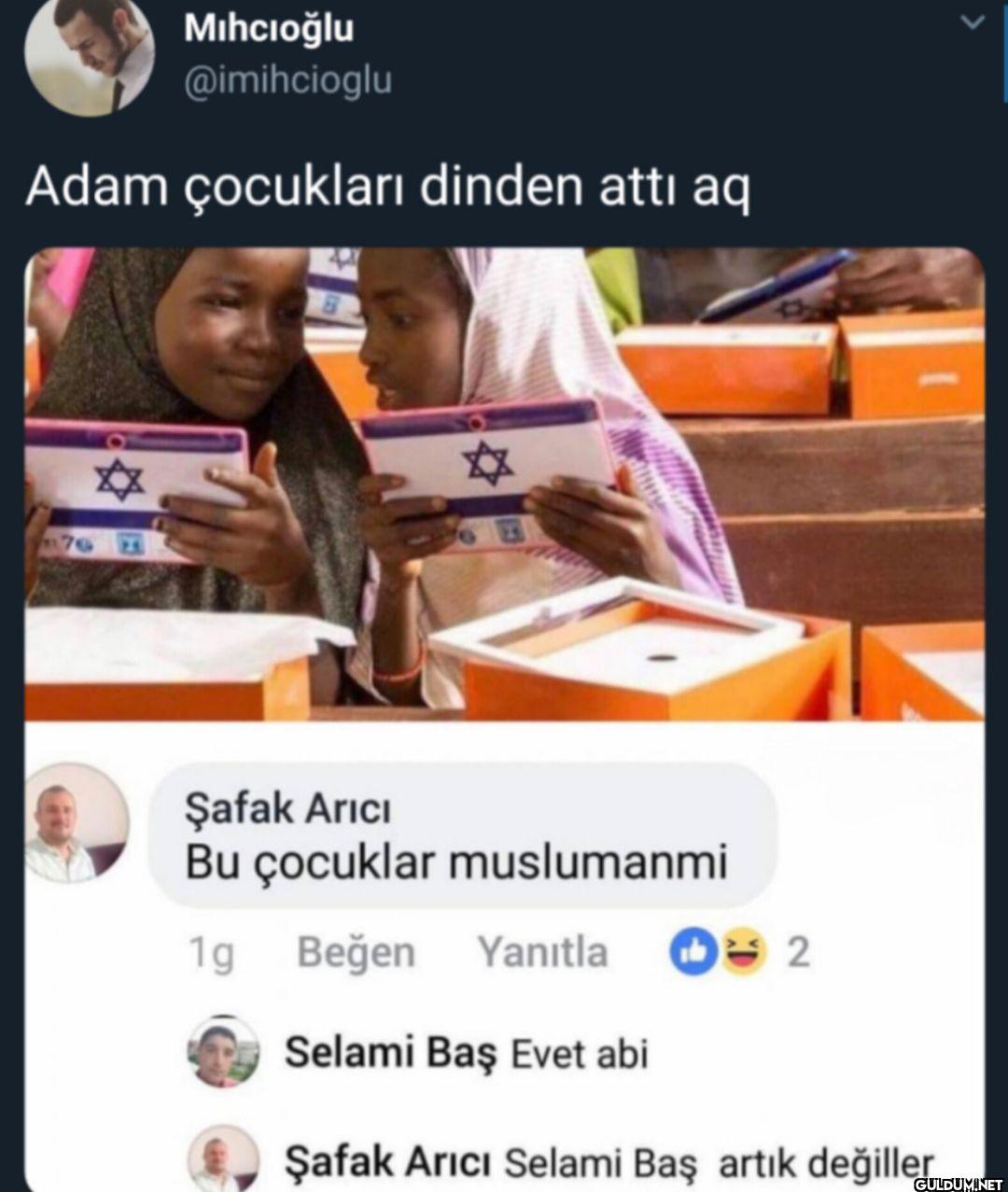 Adam çocukları dinden attı...