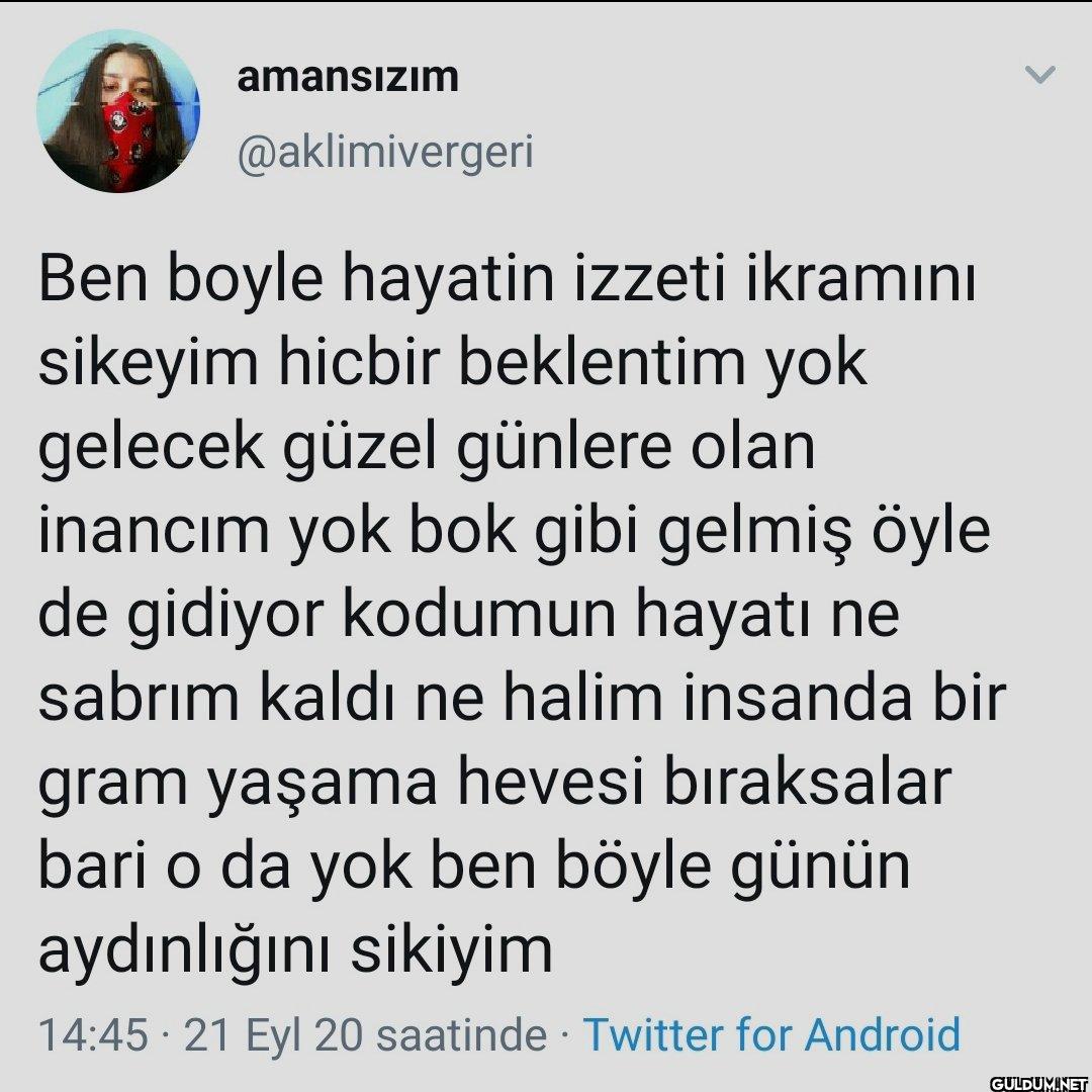 Ben boyle hayatin izzeti...