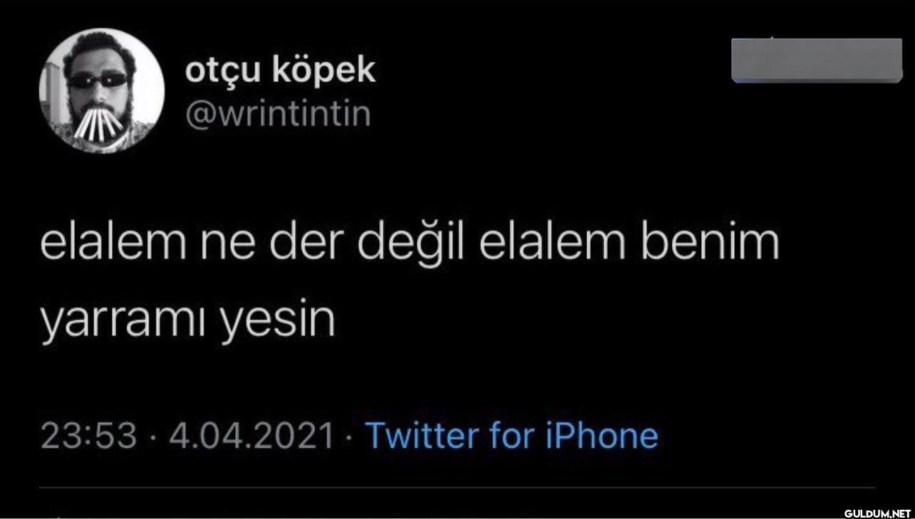 elalem ne der değil elalem...