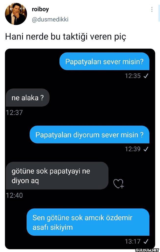 Hani nerde bu taktiği...