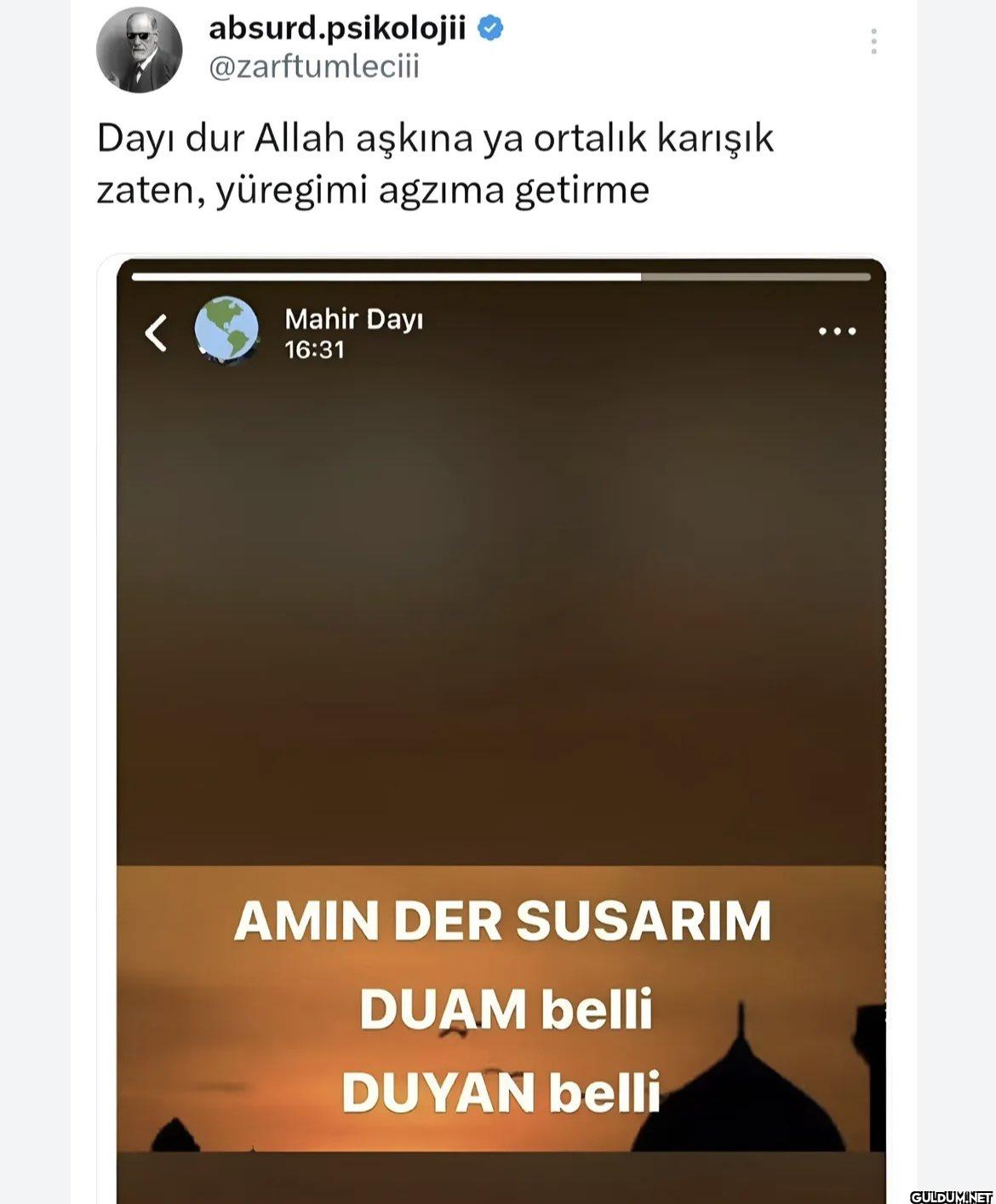 Dayı dur Allah aşkına ya...