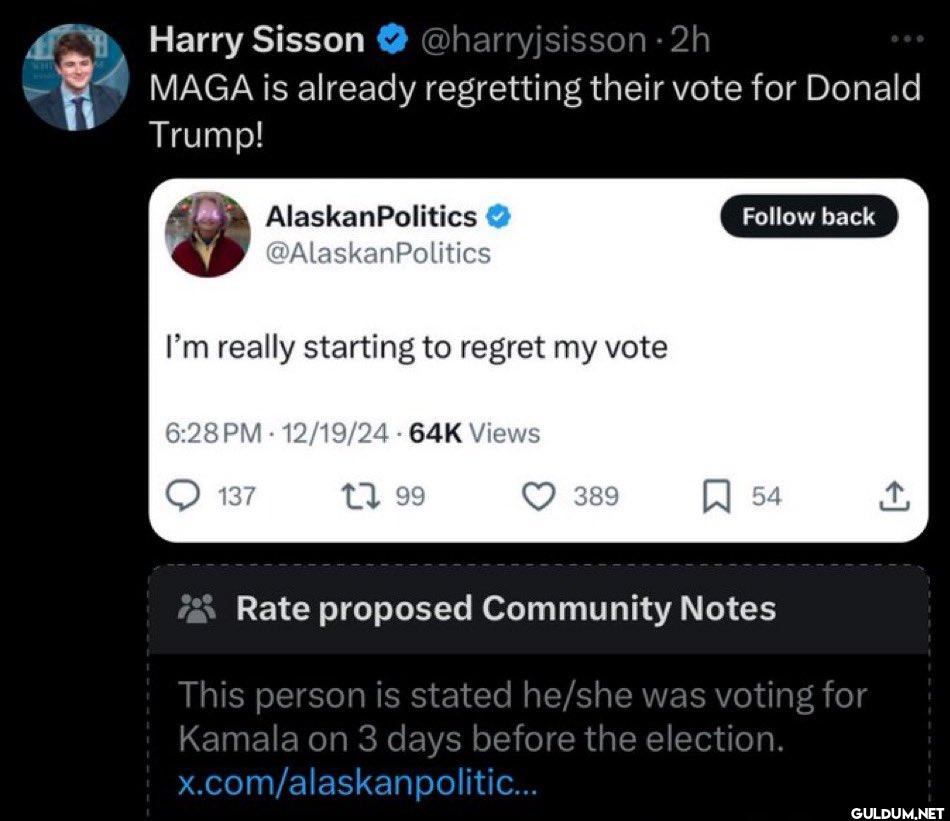 MAGA is already regretting...