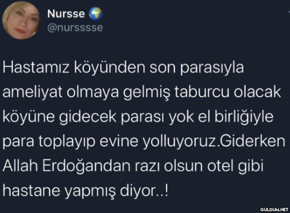 Nursse @nursssse Hastamız...