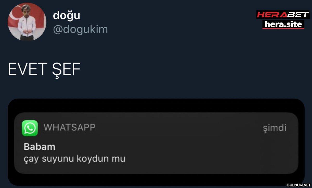 doğu @dogukim EVET ŞEF...