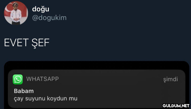 doğu @dogukim EVET ŞEF...