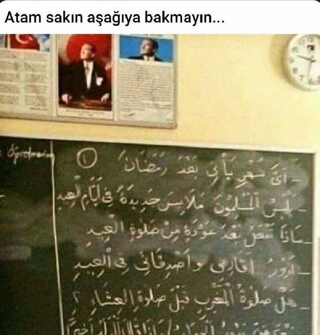 Atam sakın aşağıya...