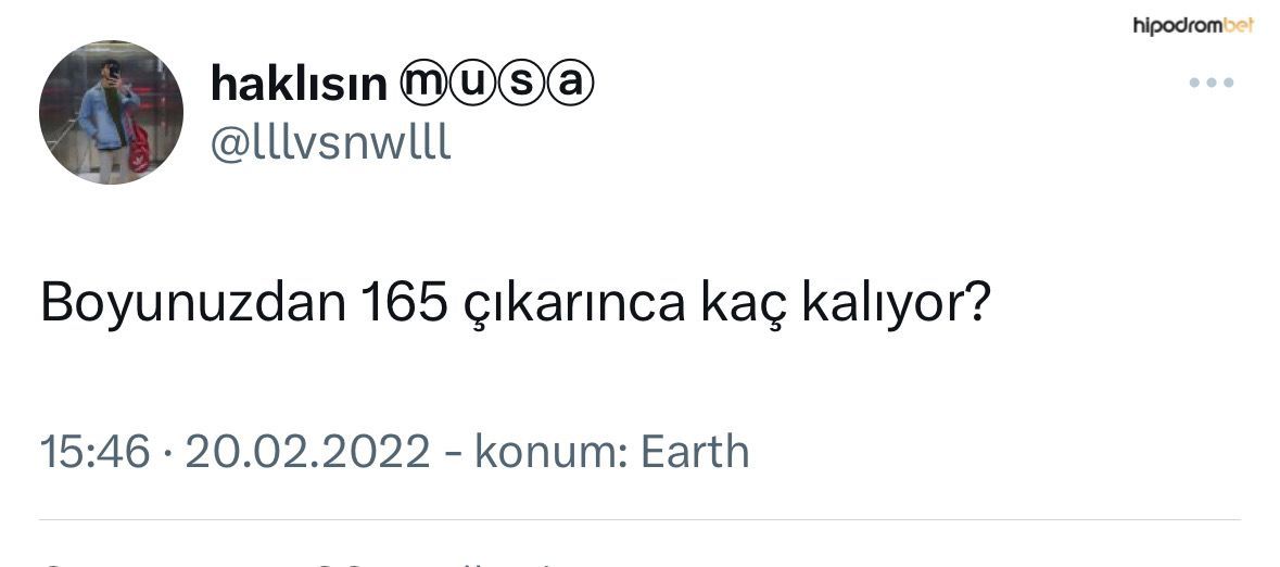 Menşınlayalım...