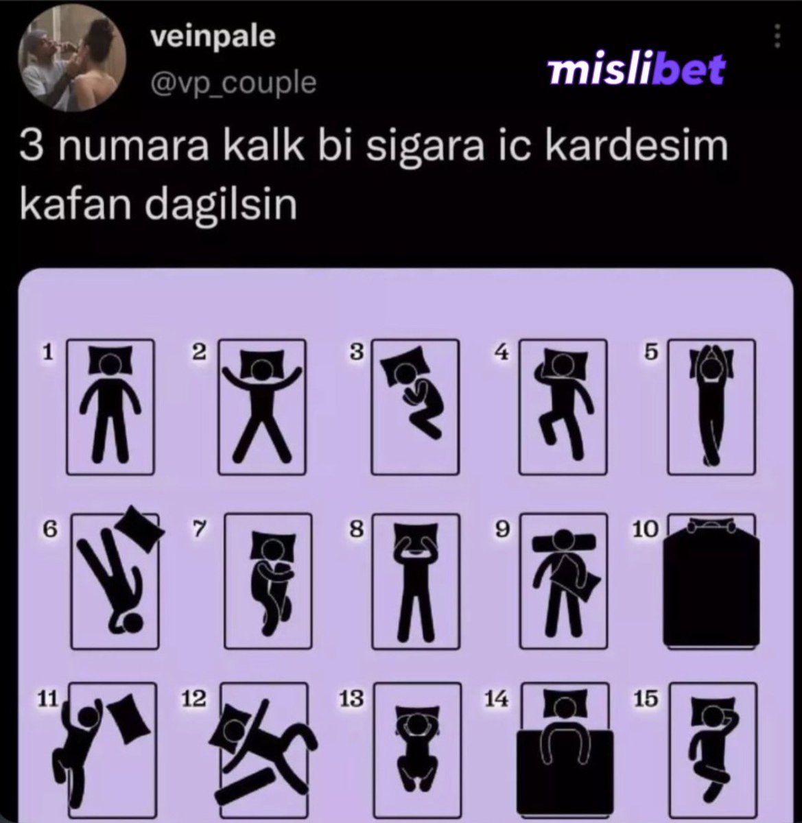 Yatma biçimi ruhun...